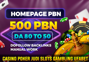 UNIQUE IP > > Extremely Powerful toto ufabet sport betting Homepage 500 PBNs backlinks