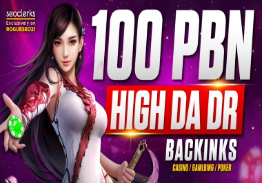 Casino Ranking 1000 High DA PA low Spam score Casino Gambling Poker PBNs backlinks