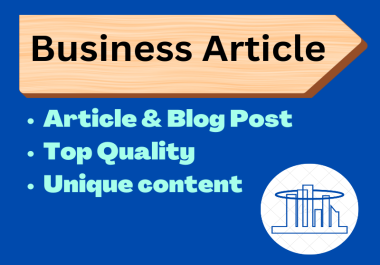 I will write 500-1000 words essay,  report on business & economy 100 unique and well Researched