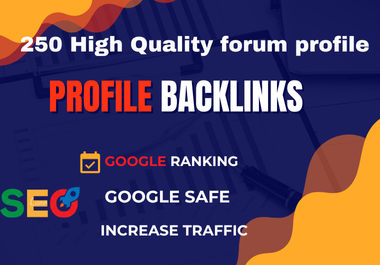 I will give you 250 high-quality profile backlinks.
